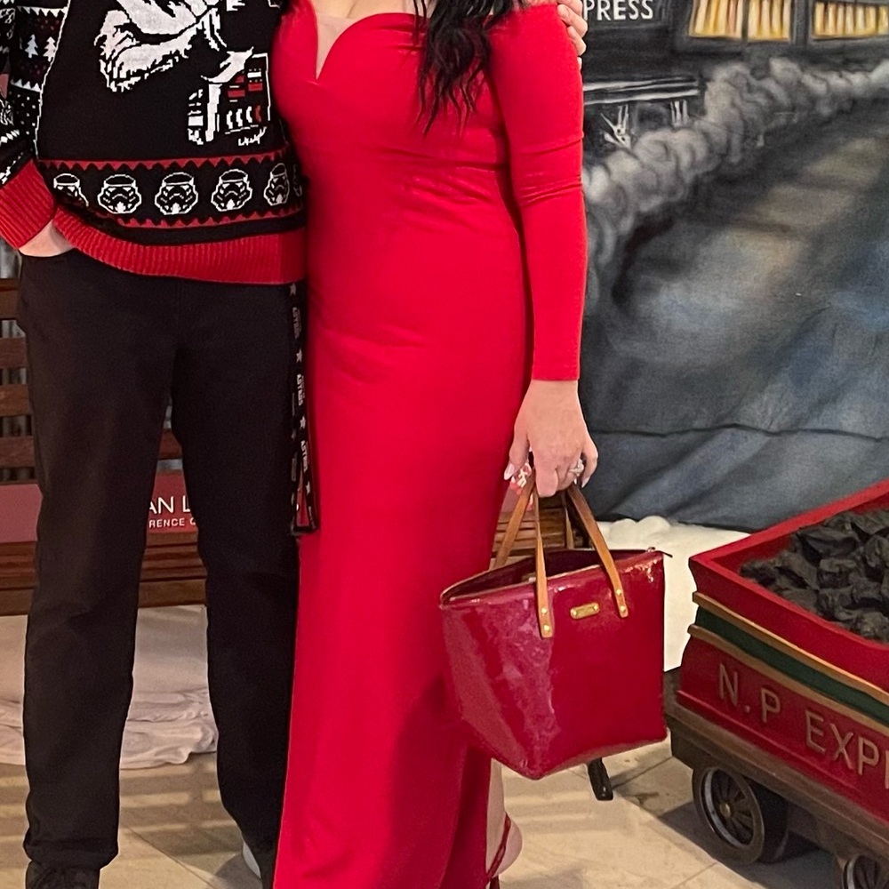 Lulu's Vibrant Red Maxi Dress